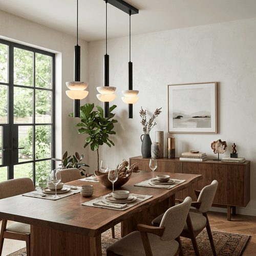 Alabaster Column Pendant Lamp – product view 2