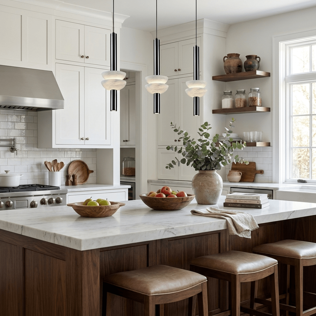 Alabaster Column Pendant Lamp – product view 3