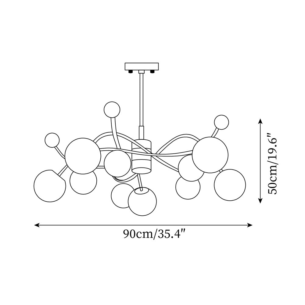 Diana Glass Chandelier — product view 20