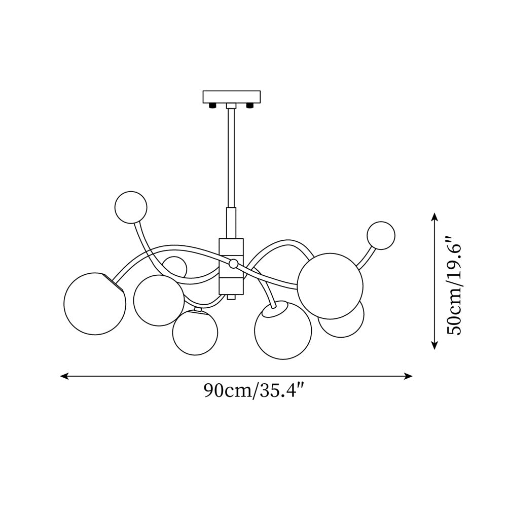 Diana Glass Chandelier — product view 21