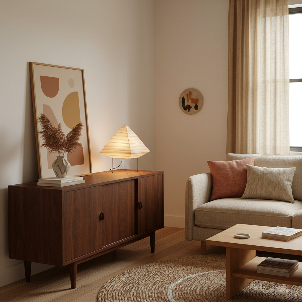 Rice Paper Table Lamp R28 — product view 9