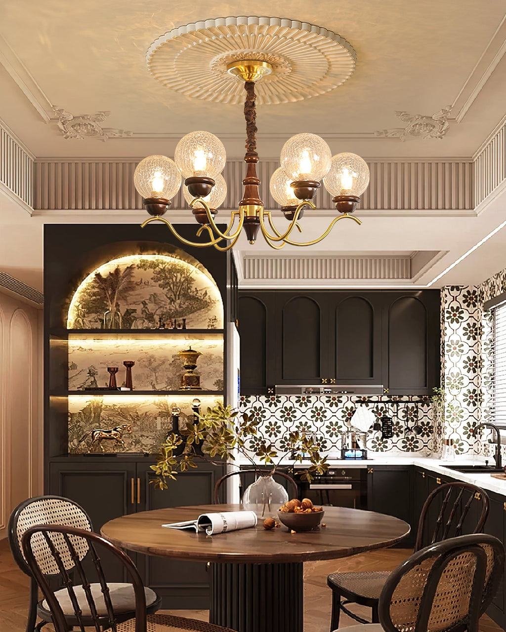 Retro Teresie Glass Chandelier — product view 3