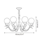 Retro Teresie Glass Chandelier — product view 5