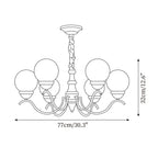 Retro Teresie Glass Chandelier — product view 6