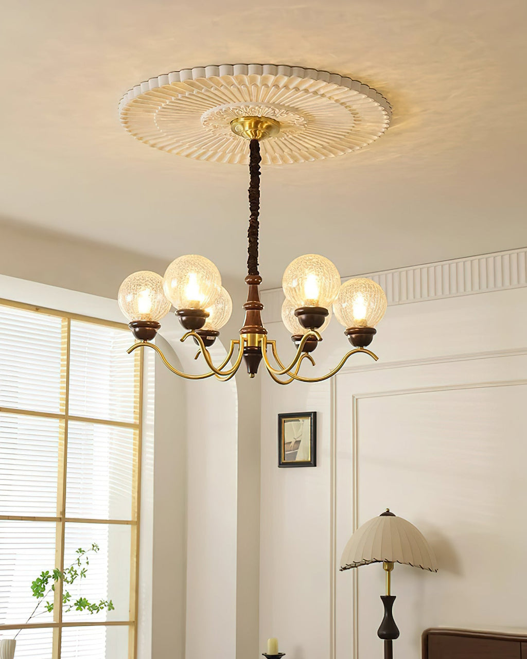Retro Teresie Glass Chandelier — product view 7