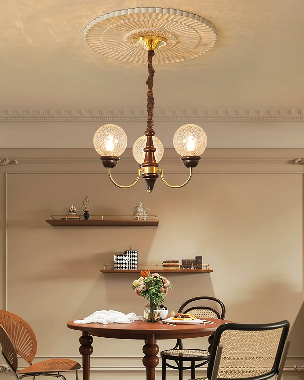 Retro Teresie Glass Chandelier — product view 8