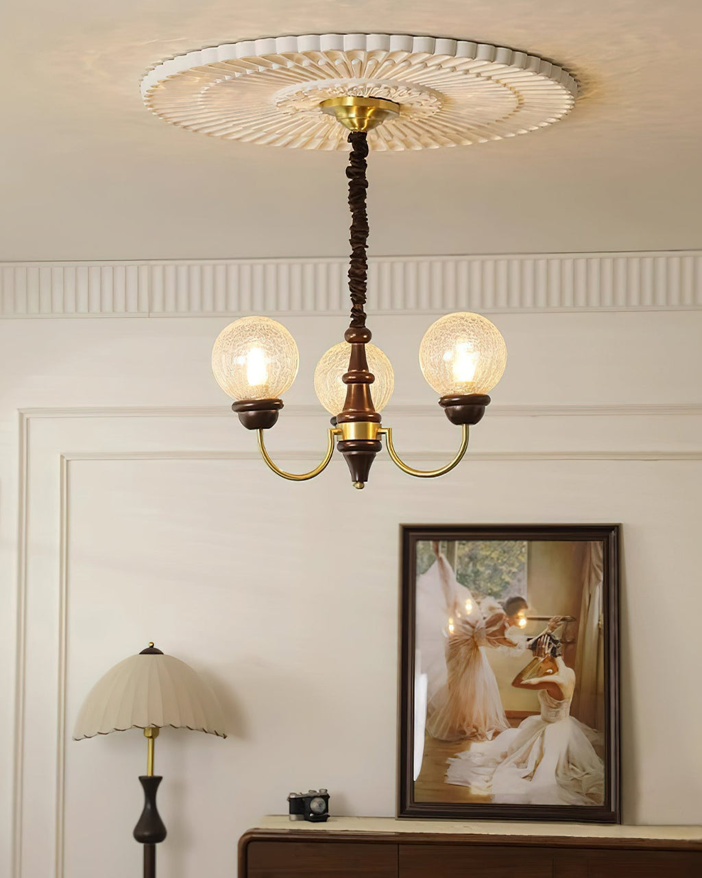 Retro Teresie Glass Chandelier — product view 12