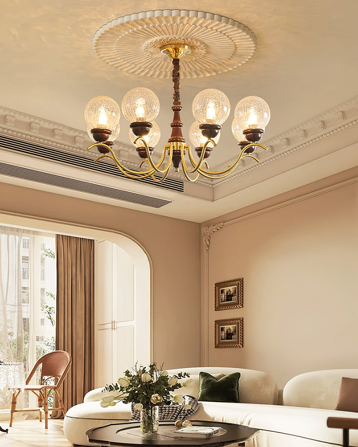 Retro Teresie Glass Chandelier — product view 17