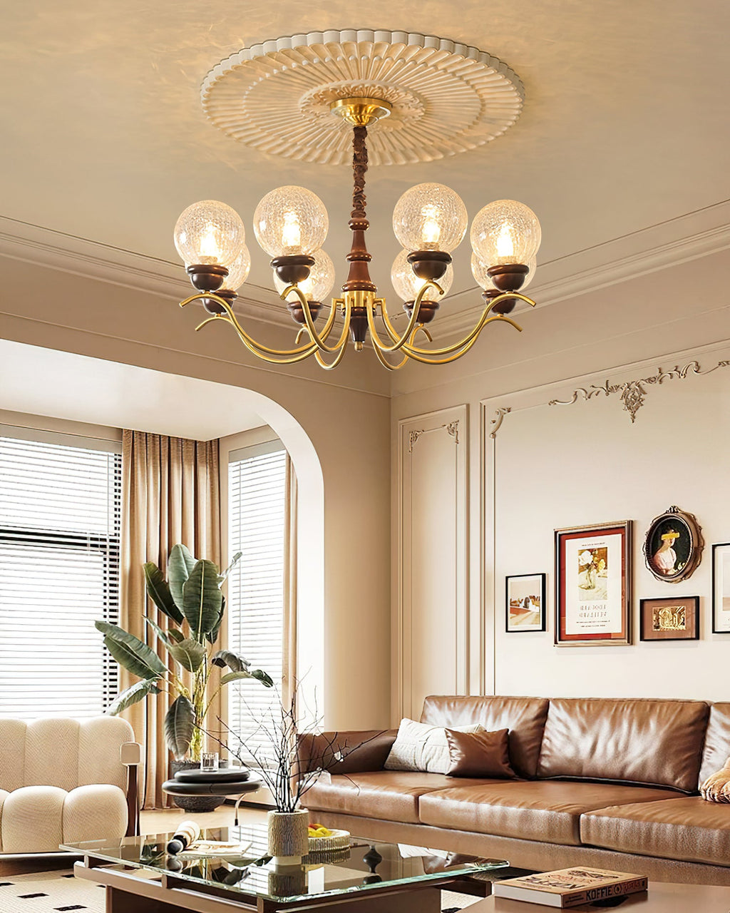 Retro Teresie Glass Chandelier — product view 22