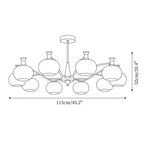 Cassia Glass Chandelier — product view 6