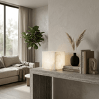Alabaster Cube Table Lamp – product view 5