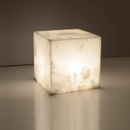 Alabaster Cube Table Lamp – product view 7