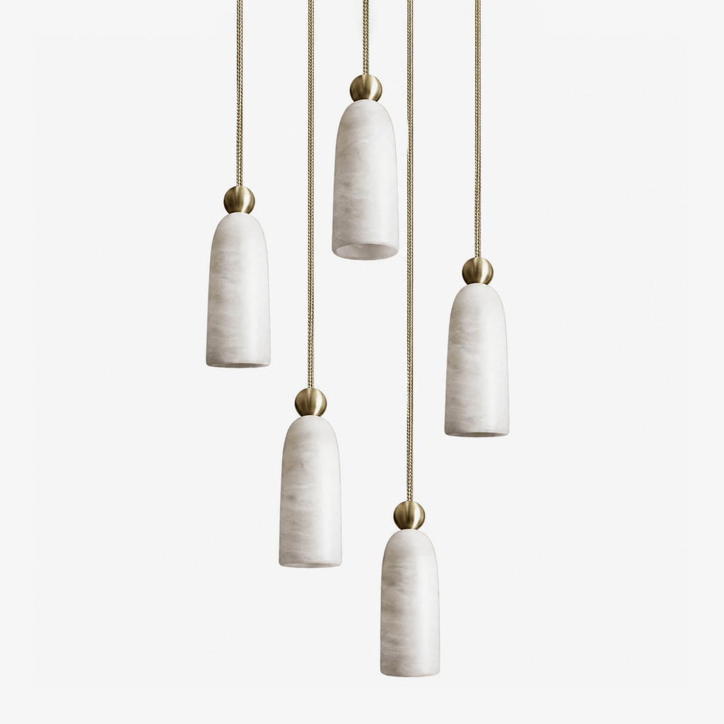 Alabaster Bell Cluster Pendant Lamp – product view 1