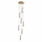 Alabaster Bell Cluster Pendant Lamp – product view 12