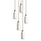 Alabaster Bell Cluster Pendant Lamp – product view 13