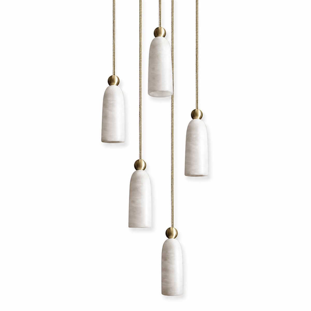 Alabaster Bell Cluster Pendant Lamp – product view 13