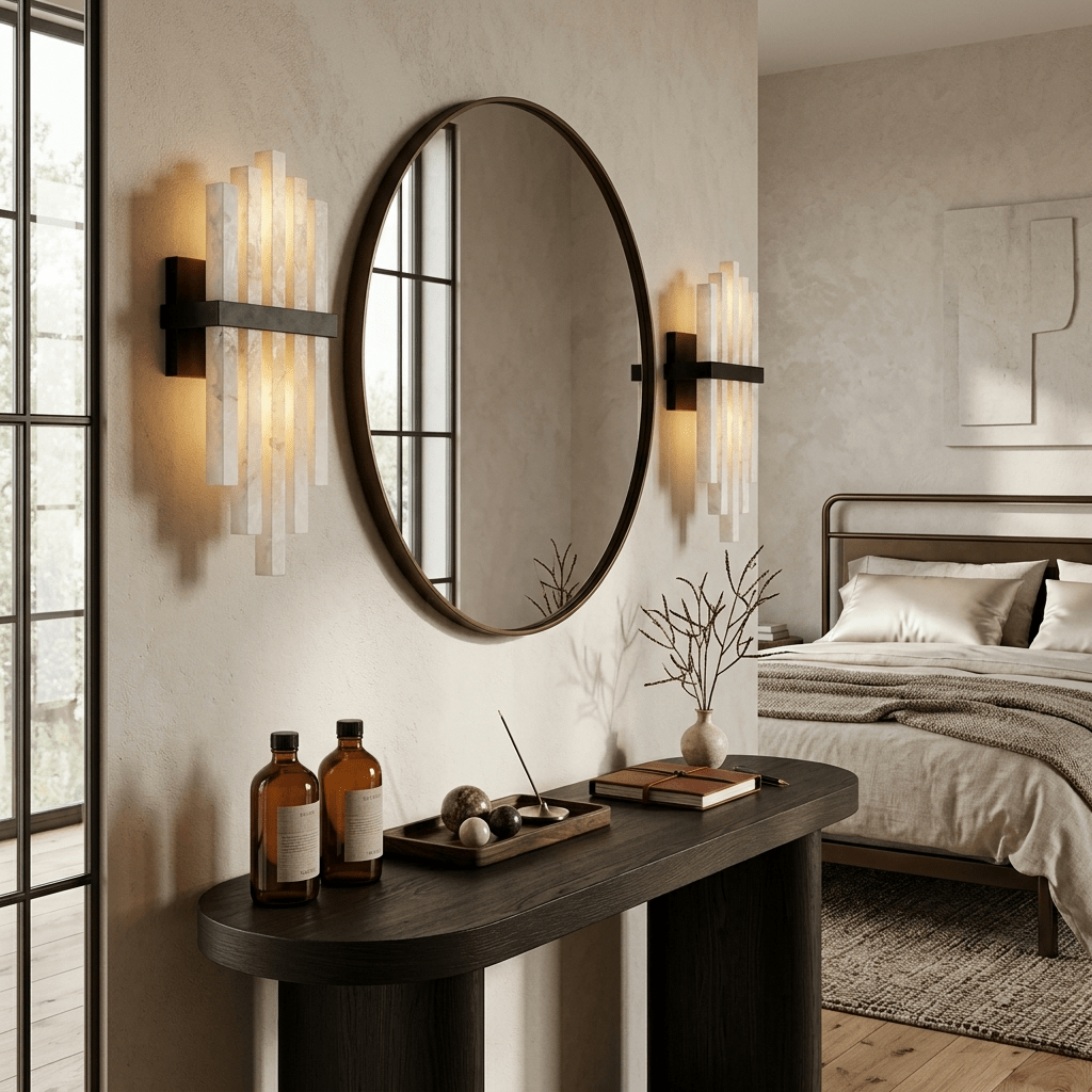 Alabaster Cascade Wall Lamp – product view 2