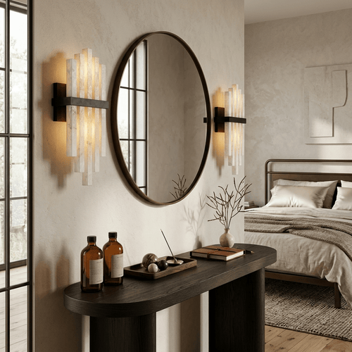 Alabaster Cascade Wall Lamp – product view 2