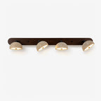 Adjustable Travertine Dome Vanity Light — product view 1