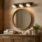 Adjustable Travertine Dome Vanity Light — product view 2