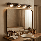 Adjustable Travertine Dome Vanity Light — product view 4