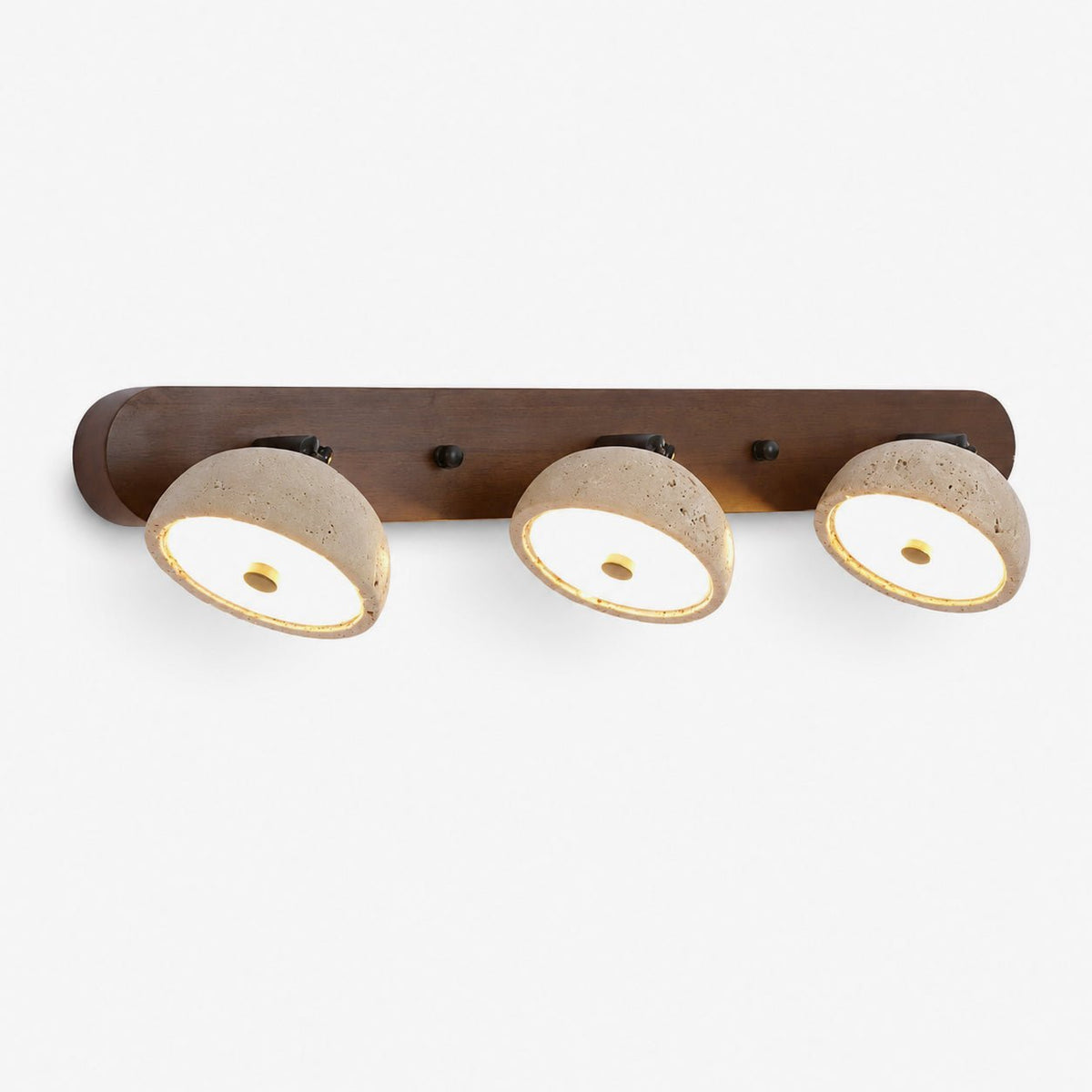 Adjustable Travertine Dome Vanity Light — product view 6