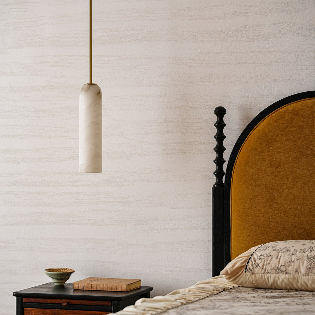 Alabaster Cylinder Pendant Light – product view 11