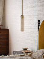 Alabaster Cylinder Pendant Light – product view 12