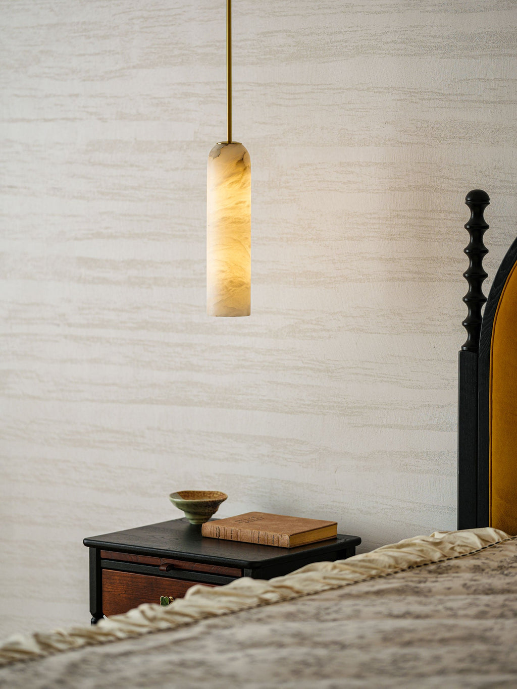 Alabaster Cylinder Pendant Light – product view 14
