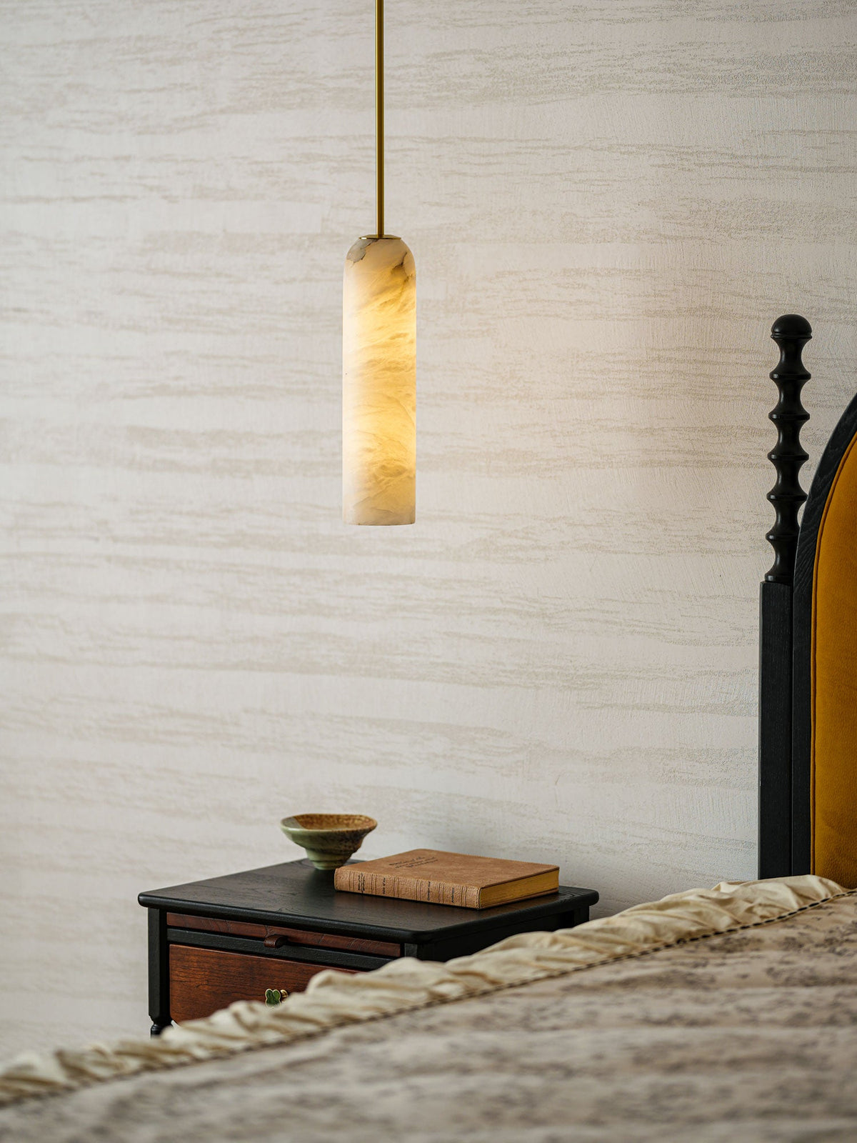 Alabaster Cylinder Pendant Light – product view 14