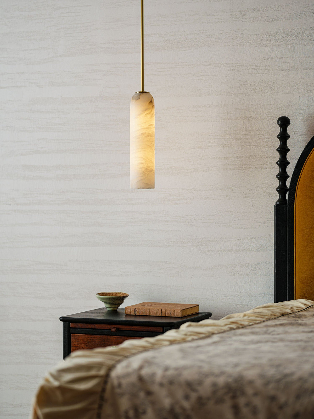 Alabaster Cylinder Pendant Light – product view 15