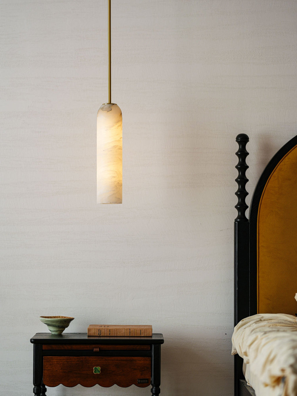 Alabaster Cylinder Pendant Light – product view 18