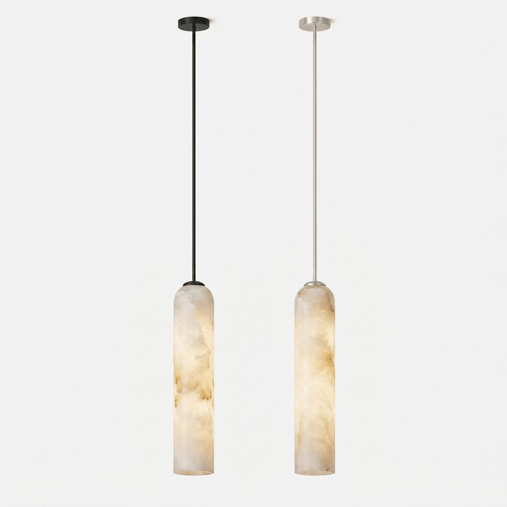 Alabaster Cylinder Pendant Light – product view 38