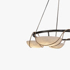 Alabaster Bowl Ring Chandelier – product view 6