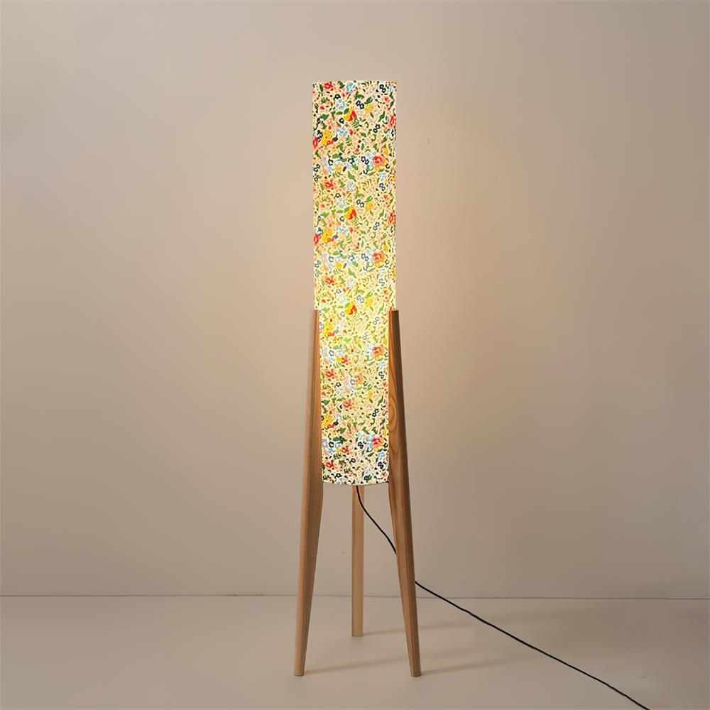 Roya Floral Wood Floor Lamp — product view 4