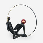Reader Statue Glass Floor Lamp — product view 1