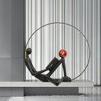 Reader Statue Glass Floor Lamp — product view 2