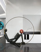 Reader Statue Glass Floor Lamp — product view 6