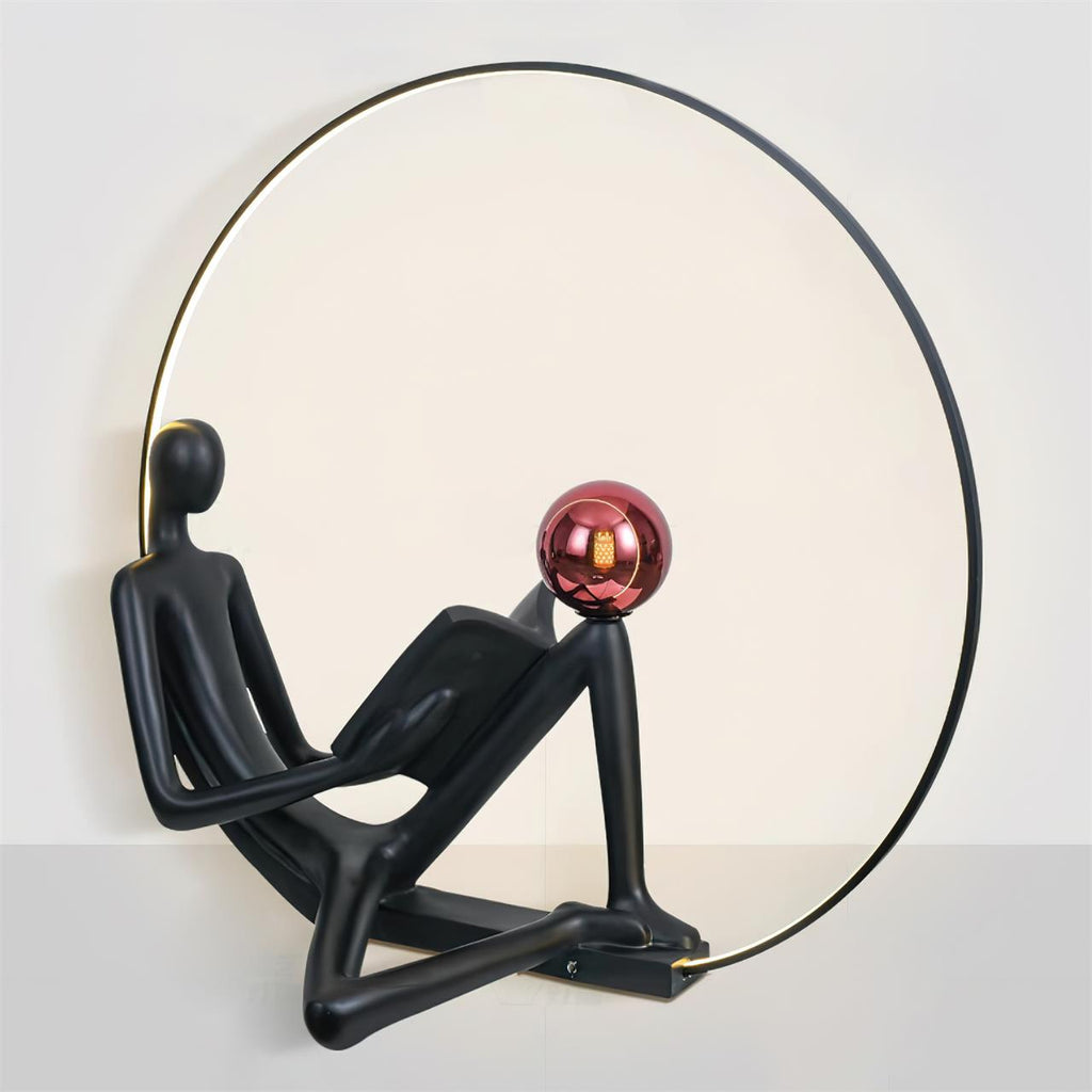 Reader Statue Glass Floor Lamp — product view 10