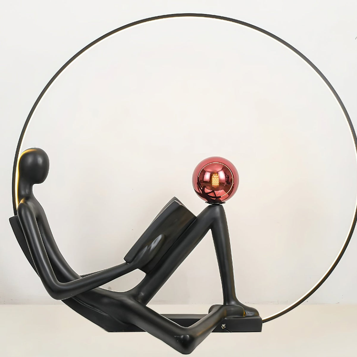 Reader Statue Glass Floor Lamp — product view 13