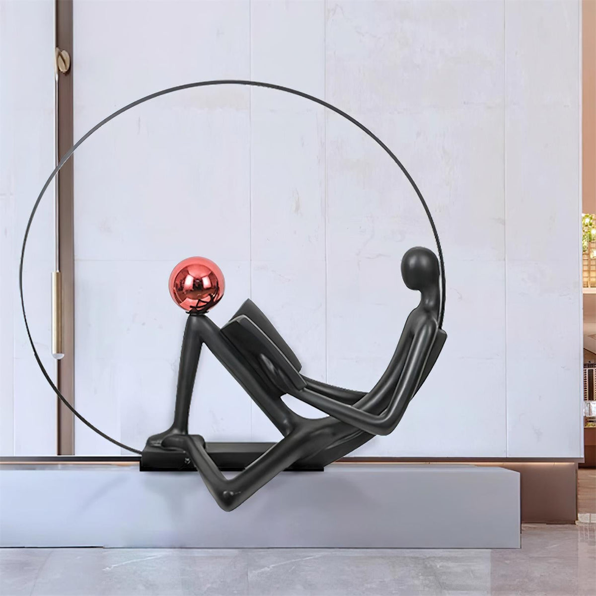 Reader Statue Glass Floor Lamp — product view 15