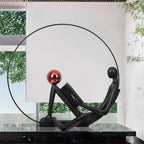 Reader Statue Glass Floor Lamp — product view 16
