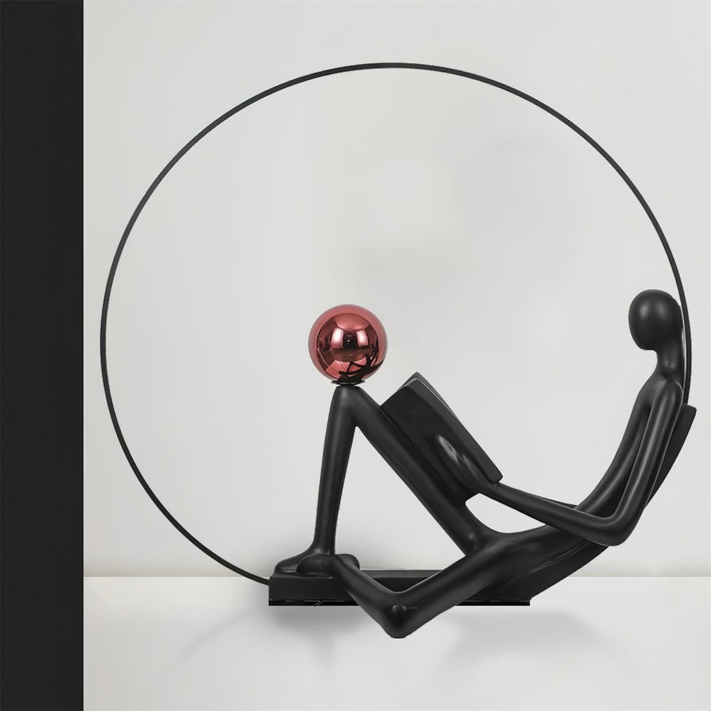 Reader Statue Glass Floor Lamp — product view 18