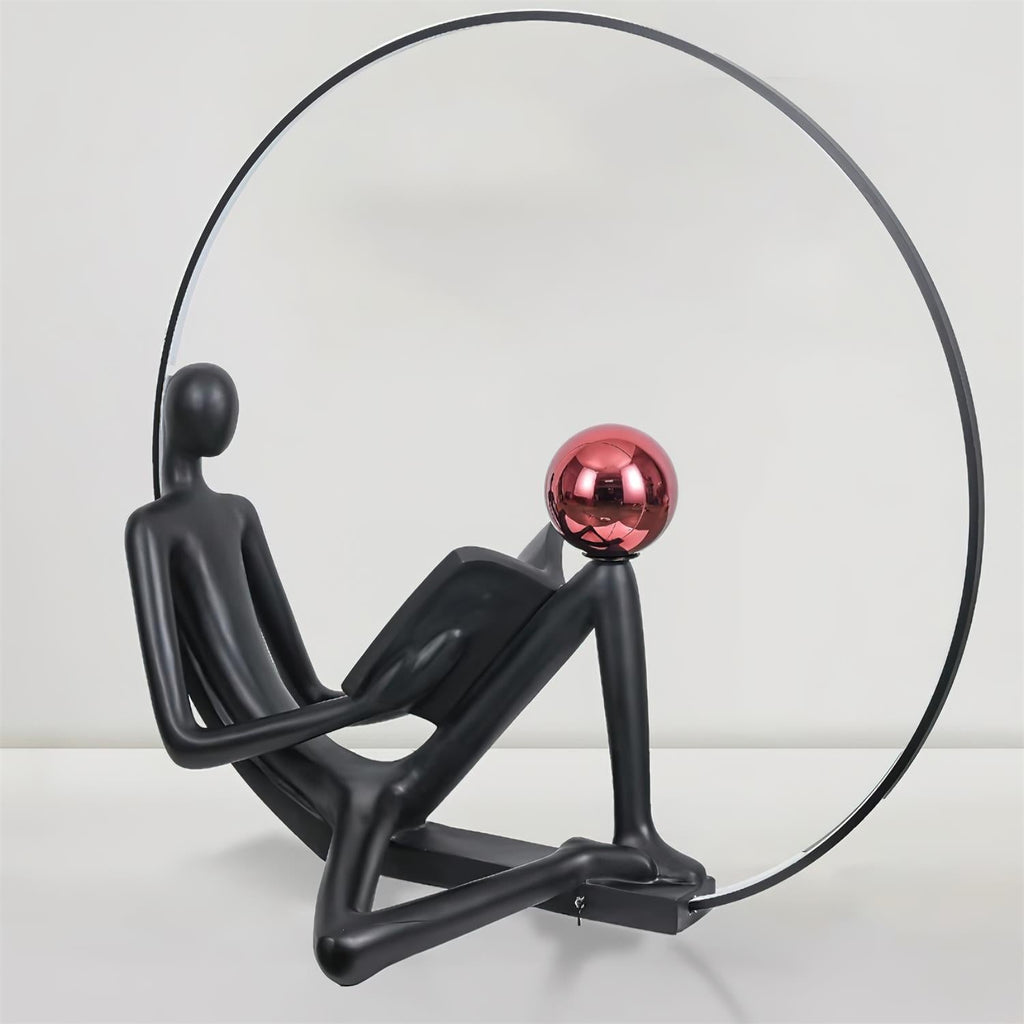 Reader Statue Glass Floor Lamp — product view 19