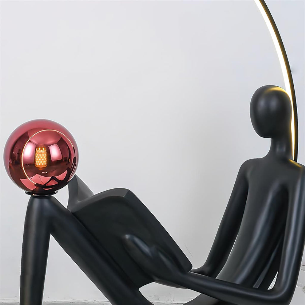 Reader Statue Glass Floor Lamp — product view 20