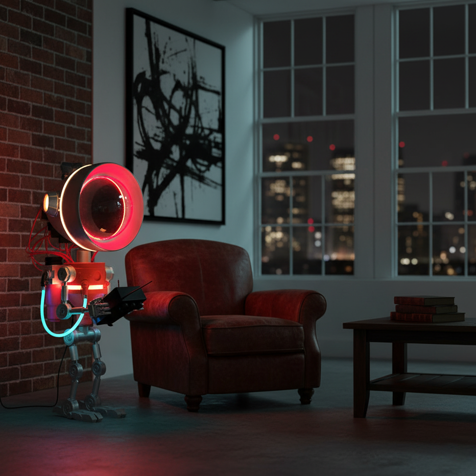 Robot Resin Floor Lamp — product view 7