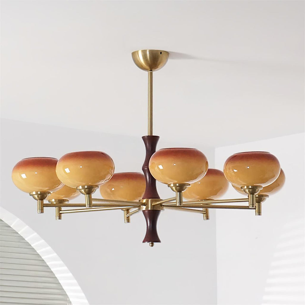 Vintage Rico Glass Chandelier — product view 2