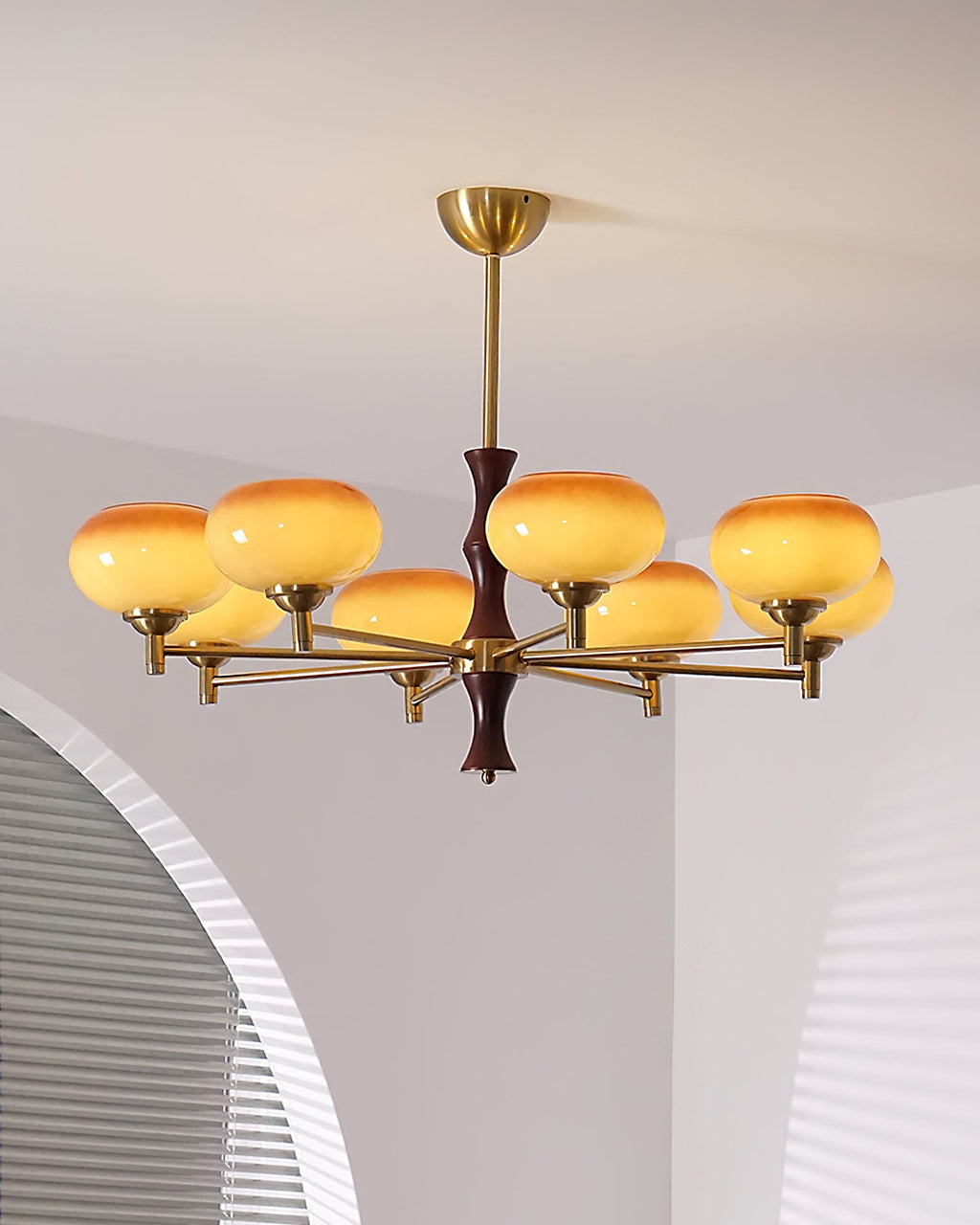 Vintage Rico Glass Chandelier — product view 3