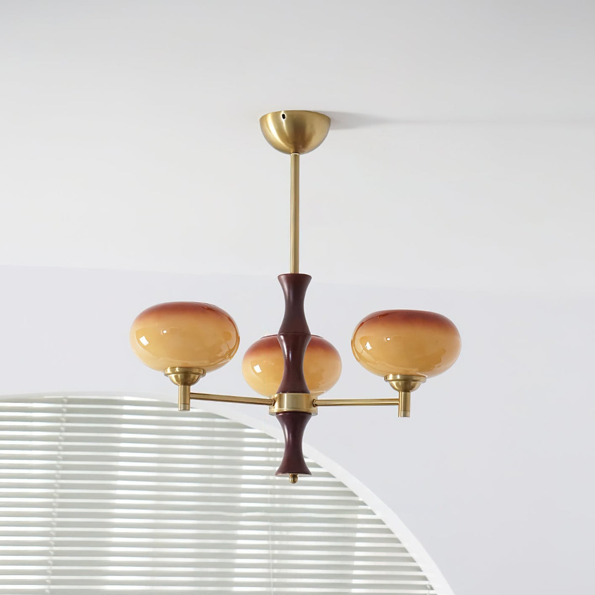 Vintage Rico Glass Chandelier — product view 4