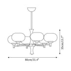 Vintage Rico Glass Chandelier — product view 6